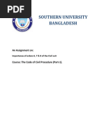 Southern University Bangladesh: An Assignment On