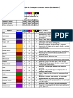 Tabela de Cores Cmyk v11