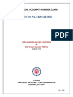 User Manual Ver1.1 UAN MemberPortal PDF