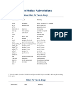 Latin Medical Abbreviations