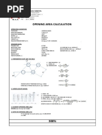 Opening Area Calculation: PT Menara Alfa Semesta