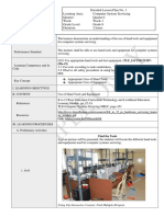 Detailed Lesson Plan No. 1 Learning Area: Computer System Servicing Quarter: Quarter I Week: Week-1 Grade Level: Grade 8 Duration: 2 Hours