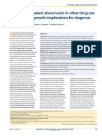 Adolescent Inhalant Abuse Leads To Other Drug Use and Impaired Growth Implications For Diagnosis