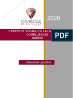 Cursos de Verano en Computense de Madrid 2020 PDF