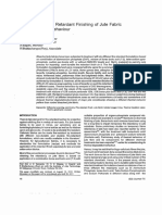 Semi-Durable Fire Retardant Finishing of Jute Fabric and Its Thermal Behaviour