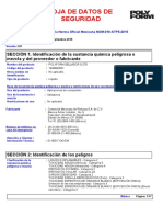 Hoja de Seguridad de Datos - SELLADOR