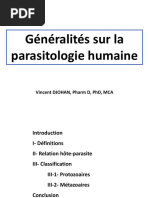 Généralités Sur La Parasitologie Humaine - Djohan