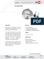 Bimetal Thermometer Heavy Duty: Description Features