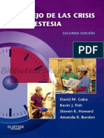 Manejo de Las Crisis en Anestesia - Gaba 2 Ed PDF