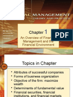 An Overview of Financial Management and The Financial Environment