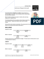 Conversions Between Imperial Metric PDF