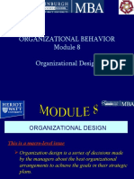 Organizational Behavior Organizational Design