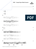 Music Theory Grade 5 Sample Model Answers