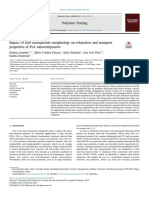 Impact of ZnO Nanoparticles Morphology On Relaxation and Transport Properties of PLA