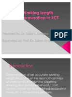 Working Length Determination in RCT