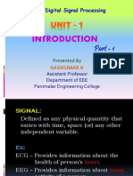 Unit - 1: EE8591 - Digital Signal Processing