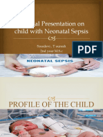 Clinical Presentation On Child With Neonatal Sepsis