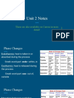 Unit 2 Phase Changes Notes