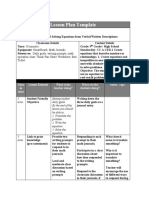 Lesson Plan Template: Operation Chart, Think-Pair-Share Worksheet, Exit Ticket