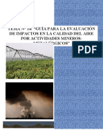 Guía para La Evaluación de Impactos en La Calidad Del Aire Por Actividades Mineros-Metalúrgicos