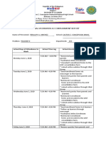 Individual Workweek Accomplishment Report