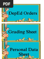 Deped Orders