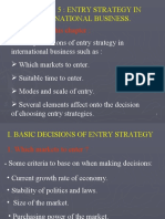 Chapter 5 Entry Strategy in International Business