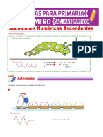 Sucesiones Numéricas Ascendentes para Primero de Primaria PDF