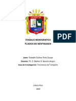 TRABAJO MONOGRAFICO Fenomenos de Transporte Raararararraara PDF