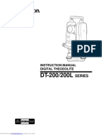 Series: Instruction Manual Digital Theodolite