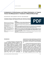 Comparison of Effectiveness and Patient Satisfacti