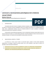 Delimitaciones de La Violencia Sexual Infantil