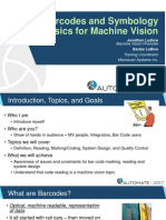 Barcodes and Symbology Basics For Machine Vision: Jonathan Ludlow Barbie Labine