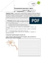 Biología 2 Medio Diagnostico