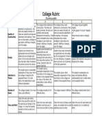 Collage Rubric