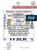 Analisis Energetico de Una Turbina de Gas