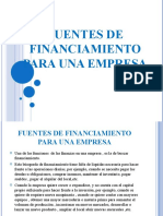 Fuentes de Financiamiento para Una Empresa