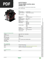 Transformer, Control Schneider 9070TF500D1