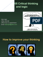 PHIL1005 Critical Thinking and Logic: Kelly Inglis Office: MB 306 Office Hours: by Appointment Email