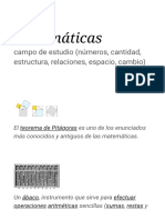 Matemáticas - Wikipedia, La Enciclopedia Libre PDF