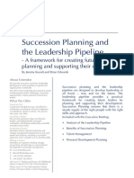 Succession Planning and The Leadership Pipeline