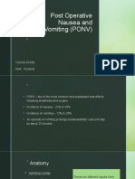 Post Operative Nausea and Vomiting (PONV) : Tugas Stase Oleh: Huzaival