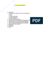 Formato para Elaboracion de Plan de Gestion Ambiental