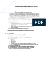 Case Handling Procedure For Virtual Analyzer Issues: A. Installation Failure