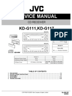 Service Manual: KD-G111, KD-G117