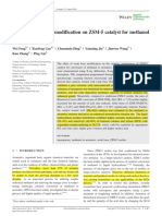 Effect of Weak Base Modification On ZSM 5 Catalyst For Methanol To Aromatics