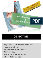 Fess or Iful Lah: Gestationa L Estim Due Dates