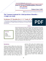 The Varmam Treatment For Azhal Peenisam (Sinusitis) - A Single Case Study