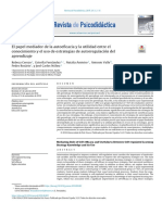 El Papel Mediador de La Autoeficacia y La Utilidad Entre El Conocimiento y El Uso de Estrategias de Autorregulación Del Aprendizaje