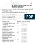 AUQEI - Questionário de Avaliação de Qualidade de Cida em Crianças e Adolescentes